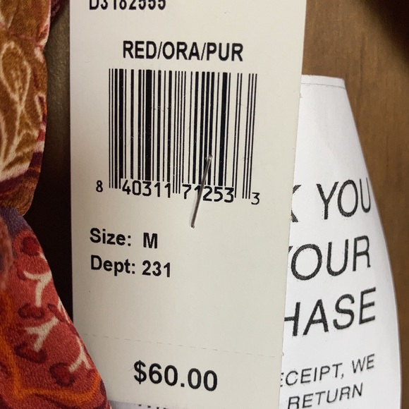 Relist10/9❌Emma & Michele boho floral print dress size M - Picture 10 of 17